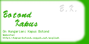 botond kapus business card